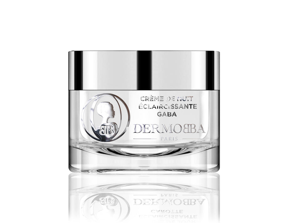 Dermobba Paris – Crème de Nuit Éclaircissante au GABA (Pot)